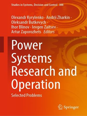 cover image of Power Systems Research and Operation